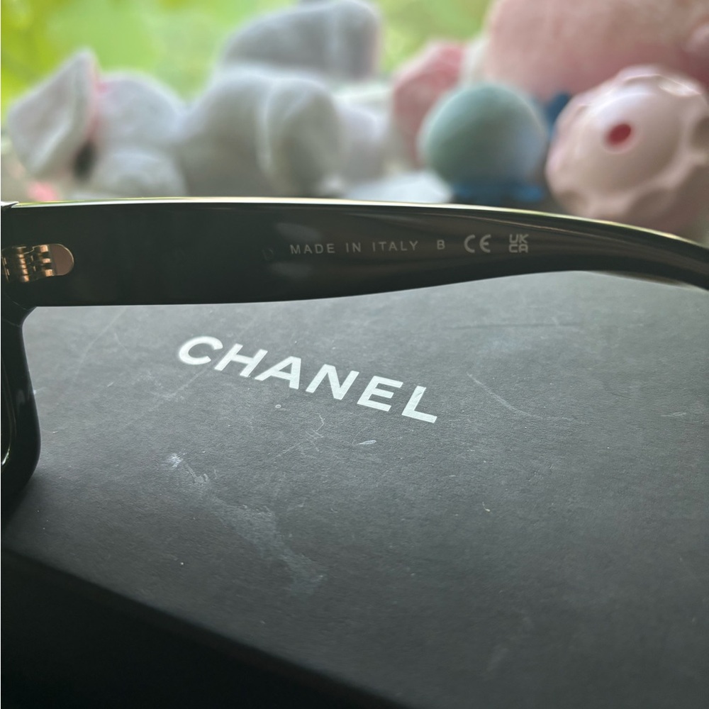 Chanel square sunglasses acetate black - Picture 5 of 5